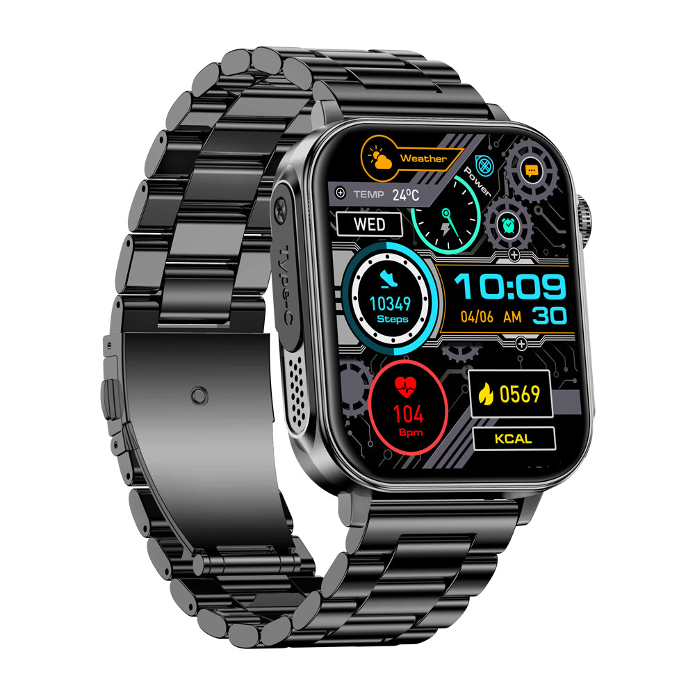 COLMI P80 Smartwatch black Stainless steel