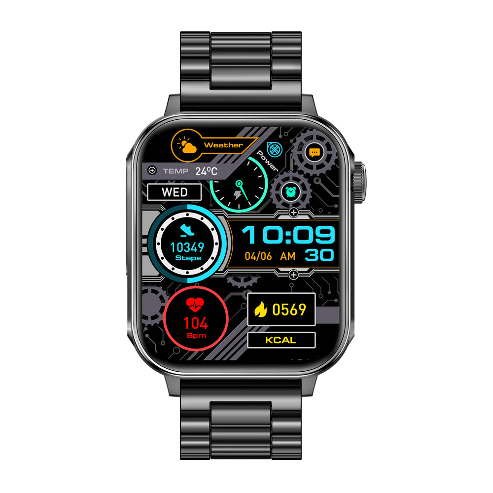 COLMI P80 Smartwatch black Stainless steel