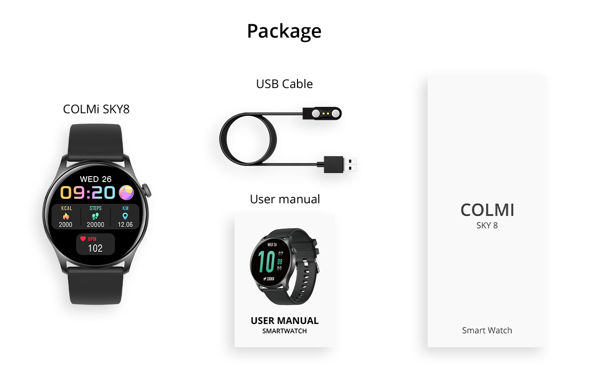 Smart Watch COLMi SKY8 Package Contents (21)